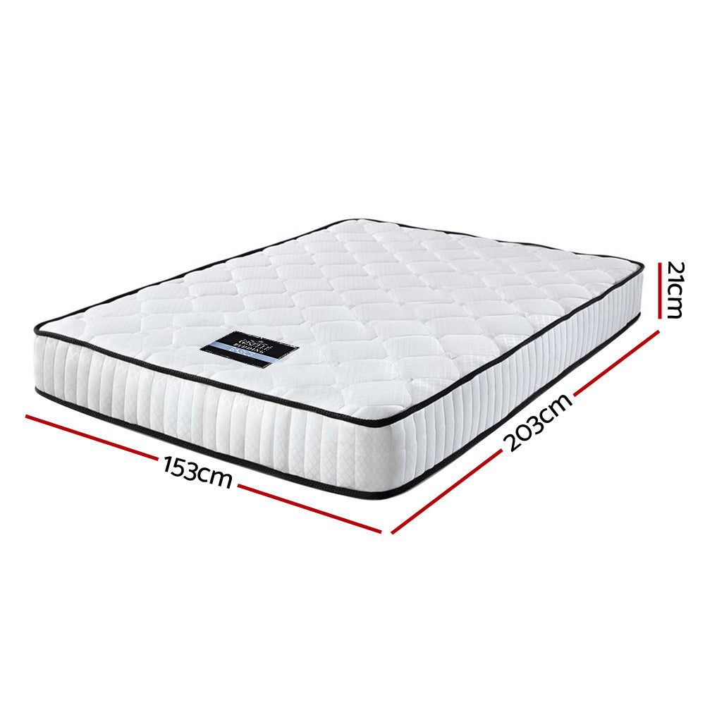 Giselle Bedding Peyton Pocket Spring Mattress 21cm Thick Queen-Furniture > Mattresses-PEROZ Accessories