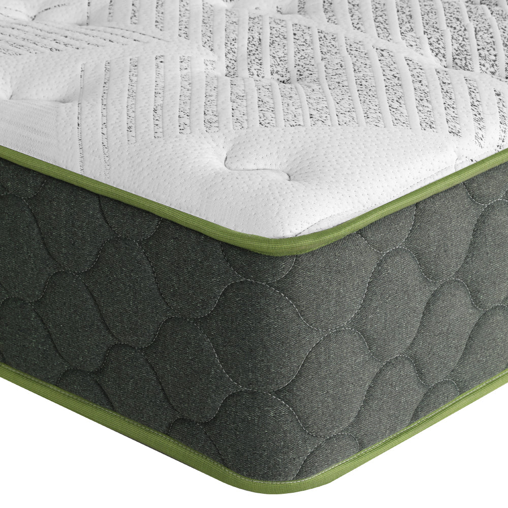 Giselle Bedding Mattress Green Tea Foam Pocket Spring 5-zone Medium Firm Double-Furniture > Mattresses-PEROZ Accessories