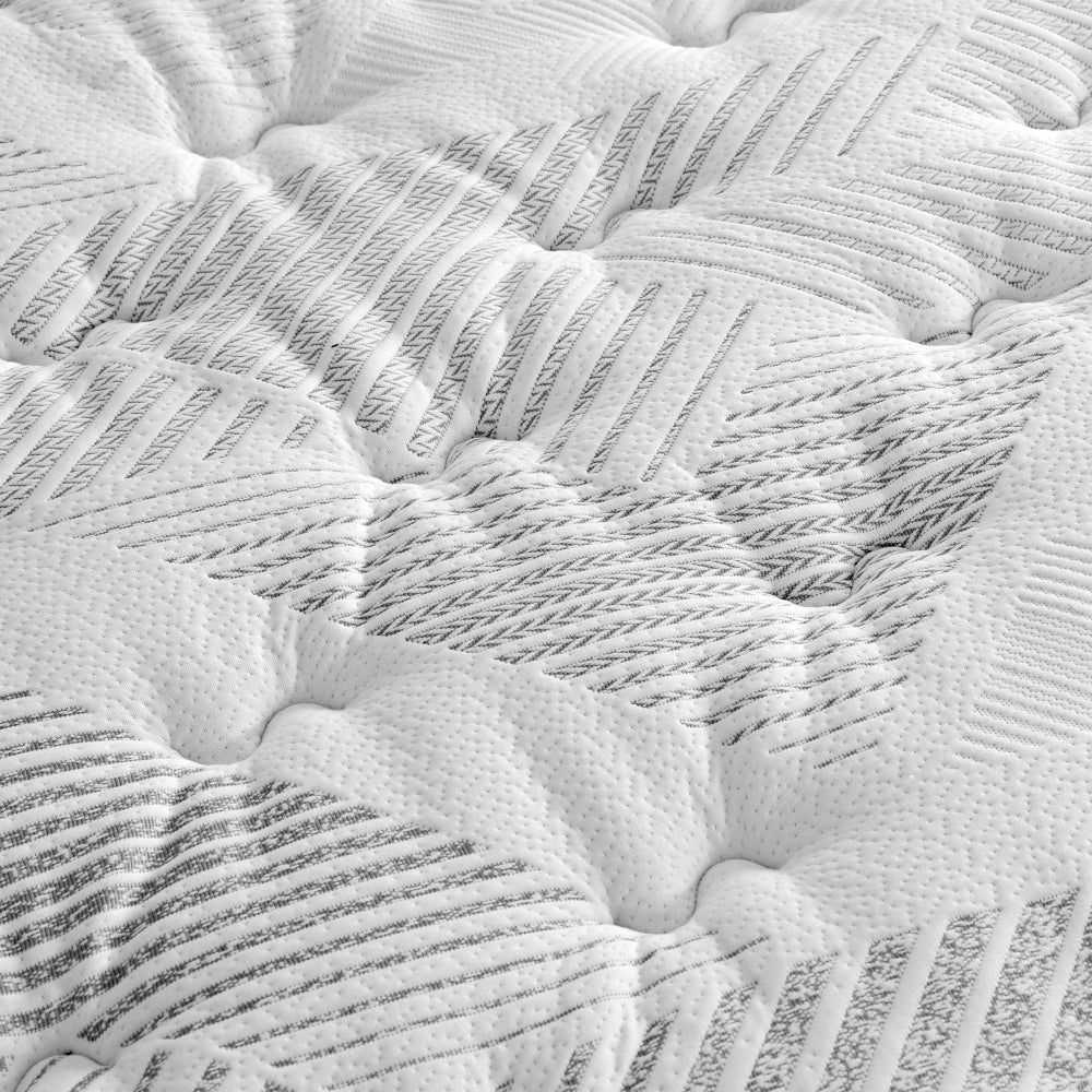 Giselle Bedding Mattress Green Tea Foam Pocket Spring 5-zone Medium Firm Double-Furniture > Mattresses-PEROZ Accessories