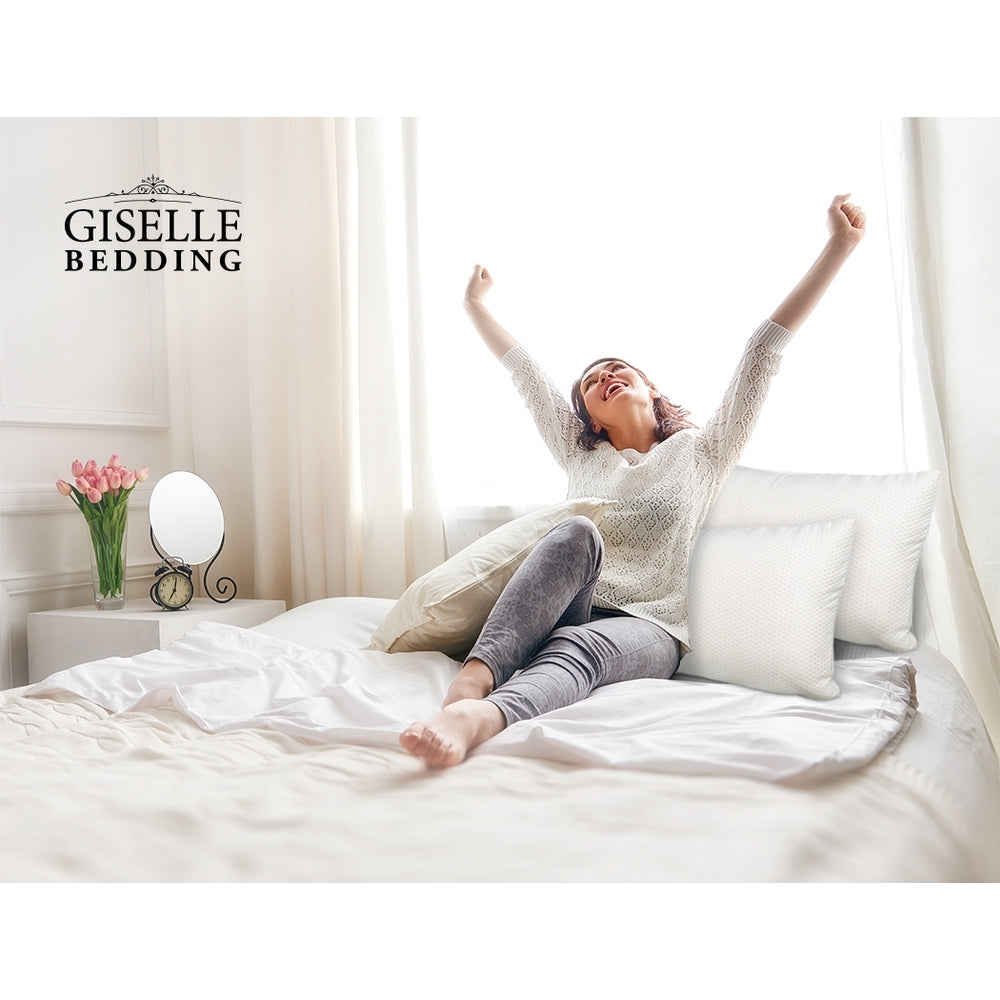 Giselle Bedding Set of 2 Visco Elastic Memory Foam Pillows-Home &amp; Garden &gt; Bedding-PEROZ Accessories