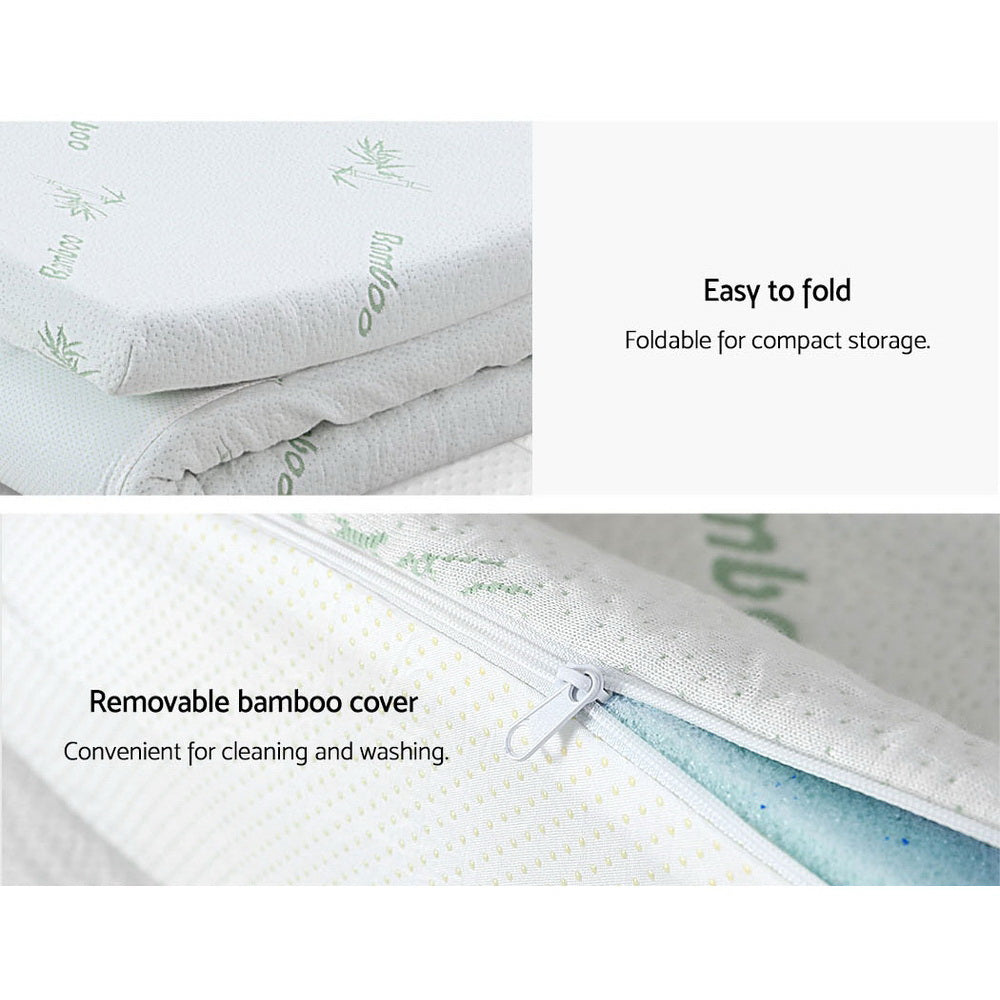 Giselle Bedding Memory Foam Mattress Topper 11-Zone 8cm Single-Home & Garden > Bedding-PEROZ Accessories