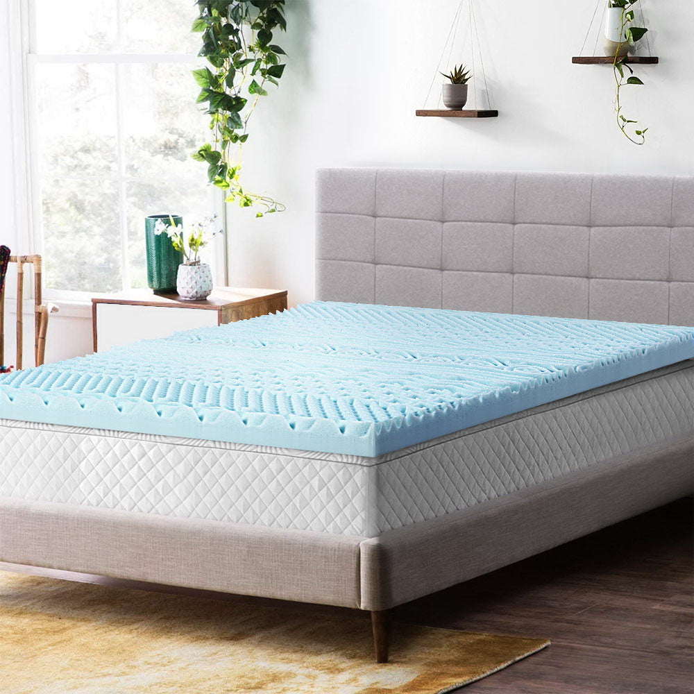 Giselle Bedding Memory Foam Mattress Topper 11-Zone 8cm Single-Home & Garden > Bedding-PEROZ Accessories