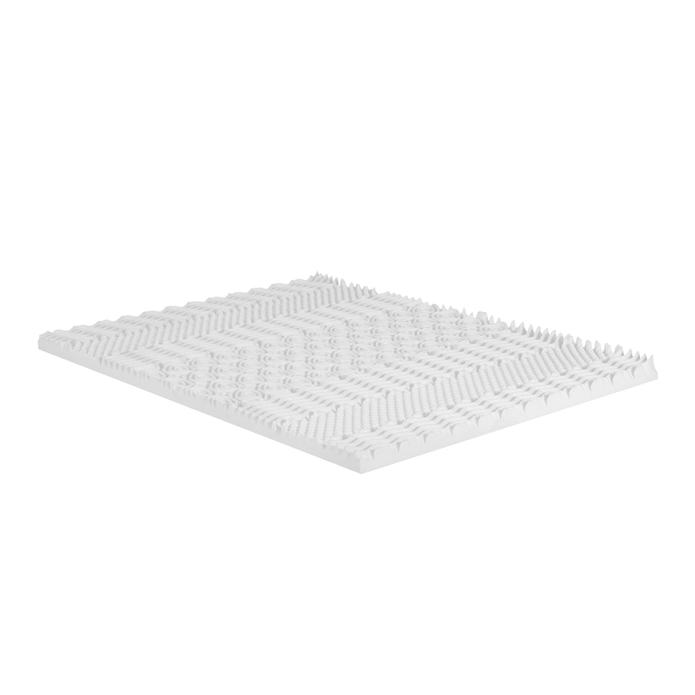 Giselle Bedding Memory Foam Mattress Topper 7-Zone Airflow Pad 8cm Single White-Furniture &gt; Mattresses-PEROZ Accessories
