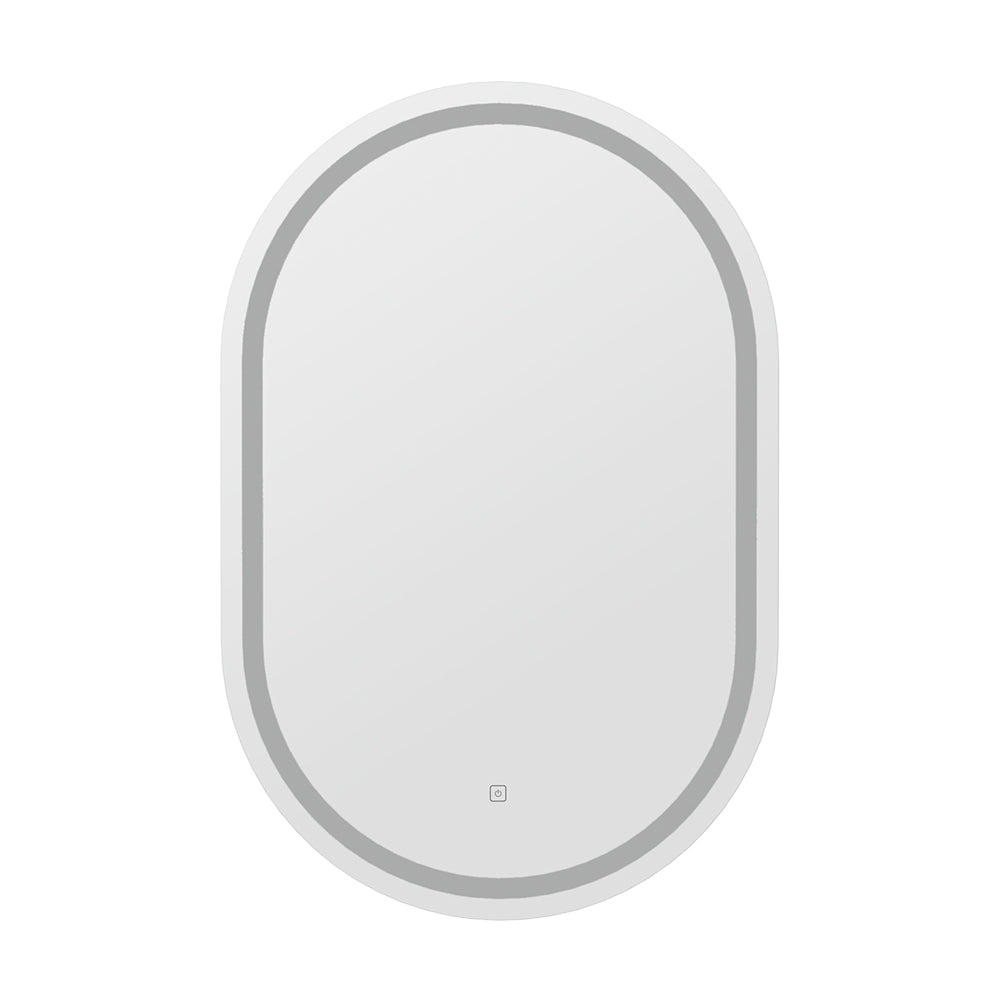 Embellir LED Wall Mirror With Light 50X75CM Bathroom Decor Oval Mirrors Vanity-Health & Beauty > Makeup Mirrors-PEROZ Accessories