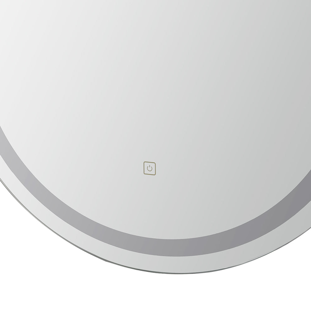 Embellir LED Wall Mirror With Light 50X75CM Bathroom Decor Oval Mirrors Vanity-Health & Beauty > Makeup Mirrors-PEROZ Accessories