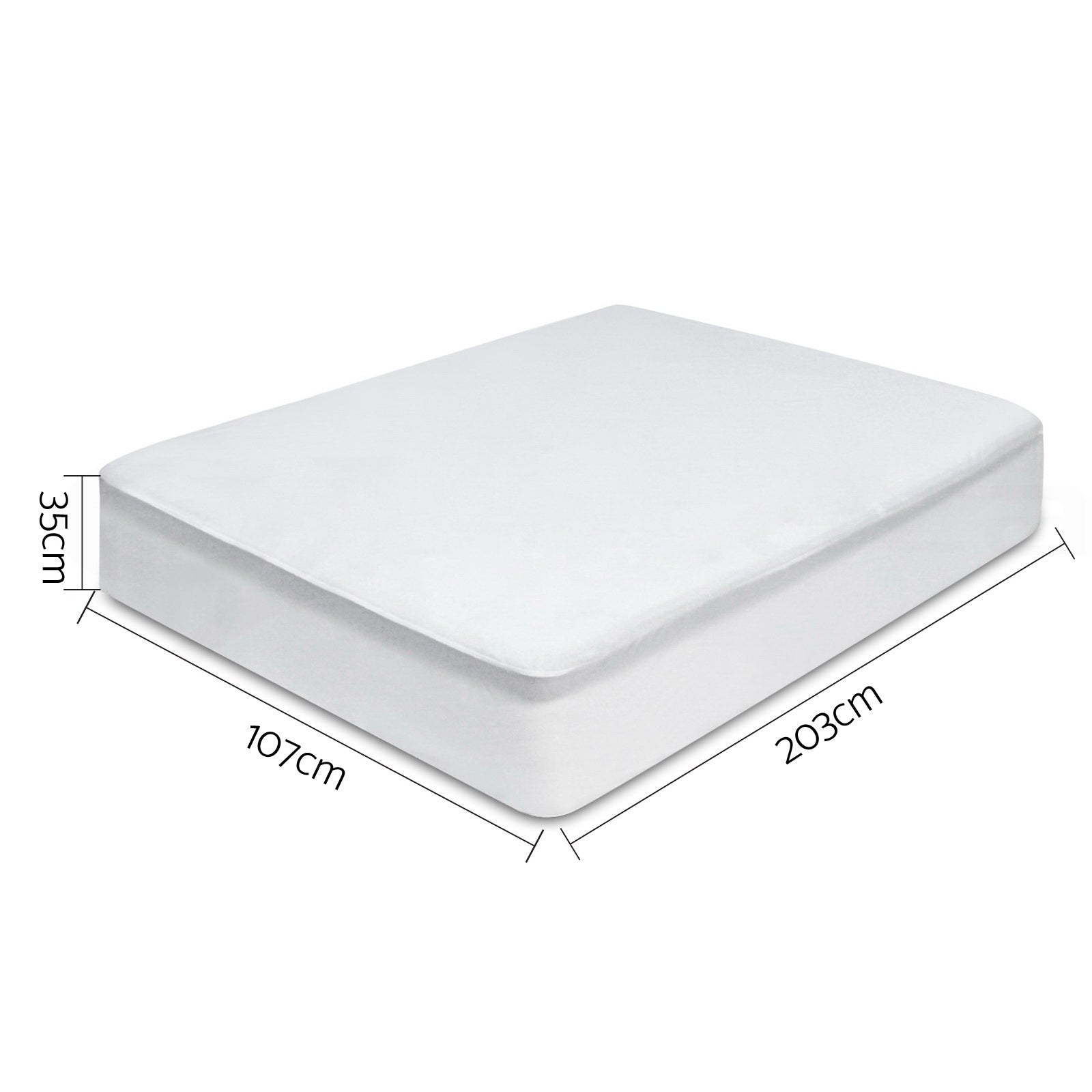 Giselle Bedding King Single Size Waterproof Bamboo Mattress Protector-Home & Garden > Bedding-PEROZ Accessories