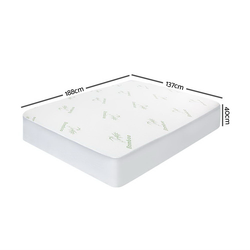 Giselle Bedding Giselle Bedding Bamboo Mattress Protector Double-Furniture > Mattresses-PEROZ Accessories