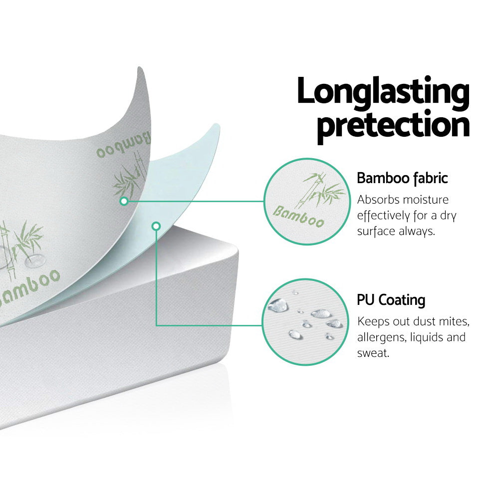 Giselle Bedding Giselle Bedding Bamboo Mattress Protector King-Home & Garden > Bedding-PEROZ Accessories