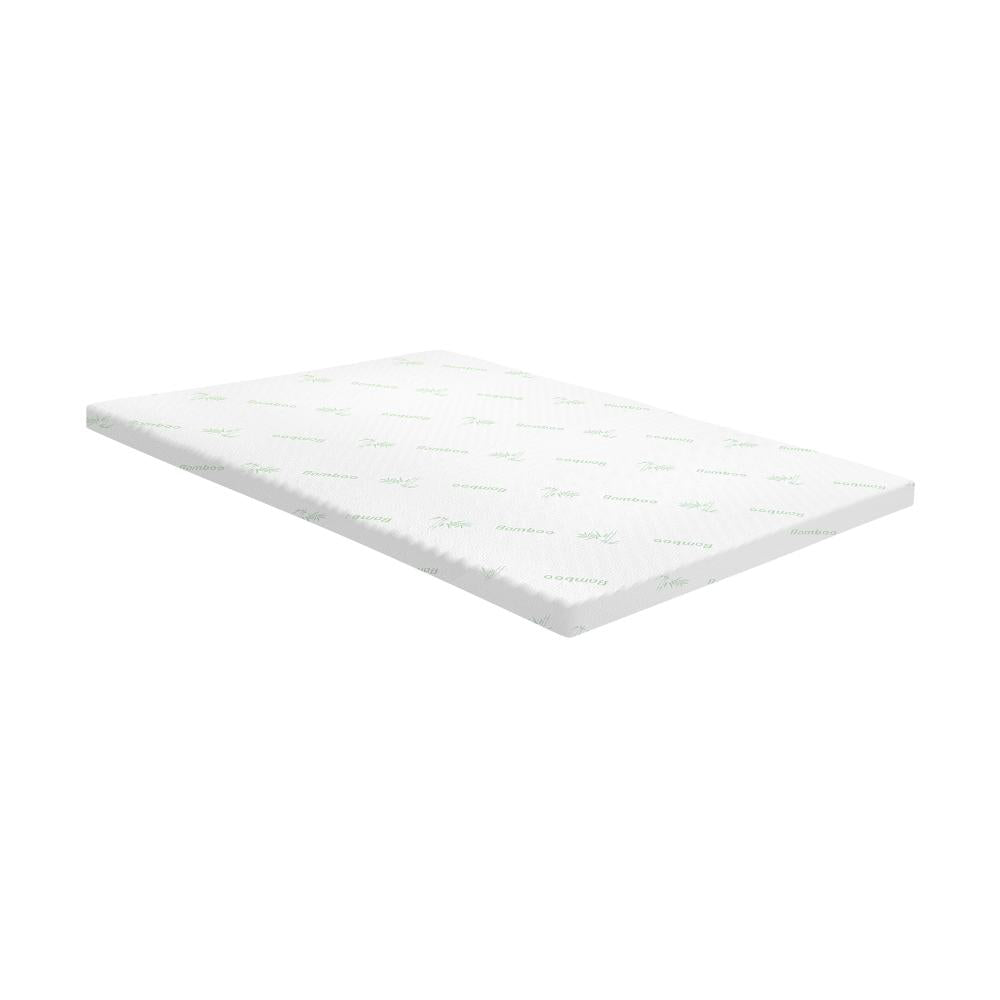 Bedra Memory Foam Mattress Topper Cool Gel Bed Bamboo Cover 7-Zone 5CM Queen-Mattress Topper-PEROZ Accessories
