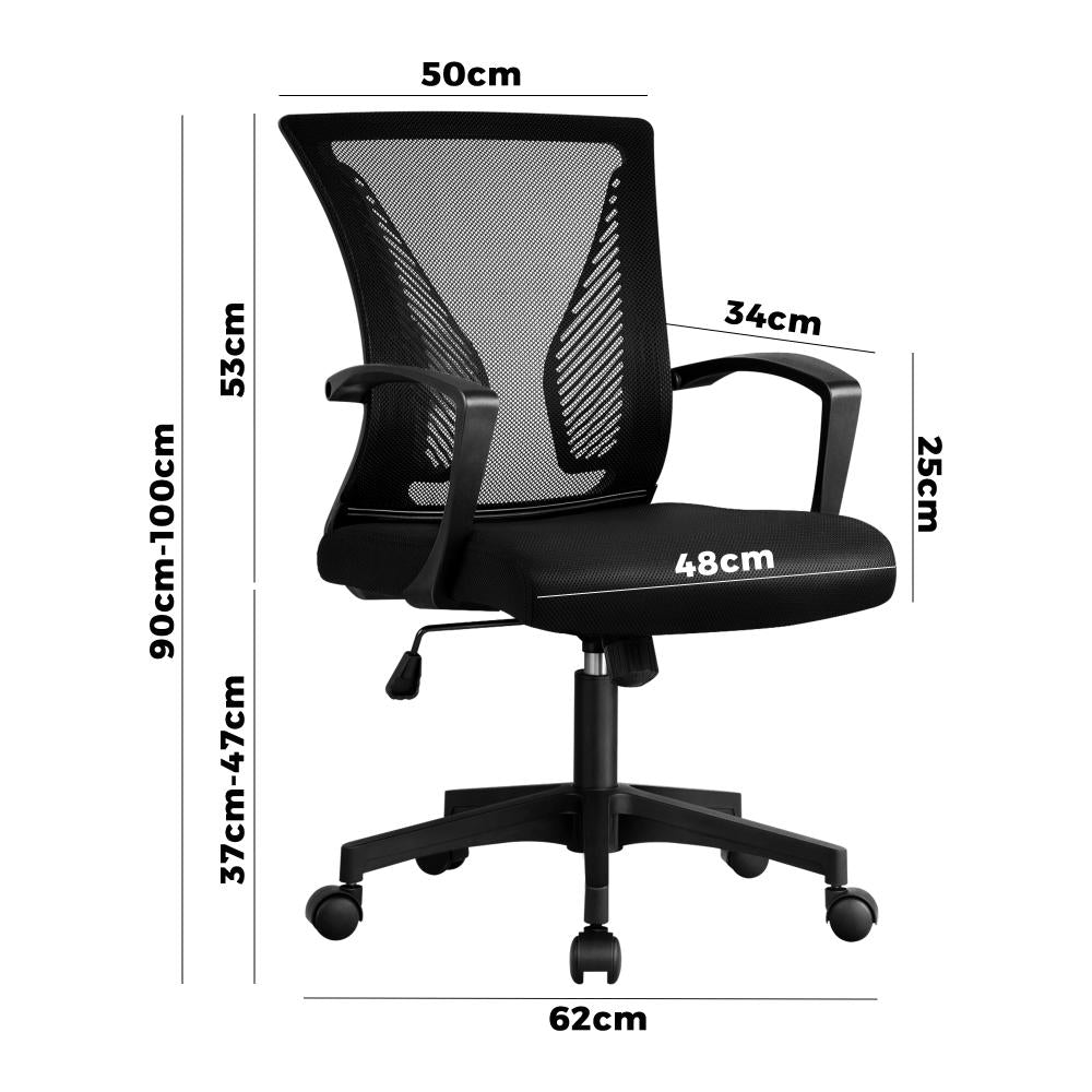 Oikiture Office Chair Executive Mesh Computer Chairs Study Work Gaming Chair-Office Chair-PEROZ Accessories
