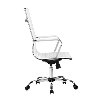 Artiss Gaming Office Chair Computer Desk Chairs Home Work Study White High Back-Furniture &gt; Office - Peroz Australia - Image - 4
