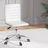 Artiss Office Chair Computer Desk Gaming Chairs PU Leather Low Back White-Furniture > Office-PEROZ Accessories