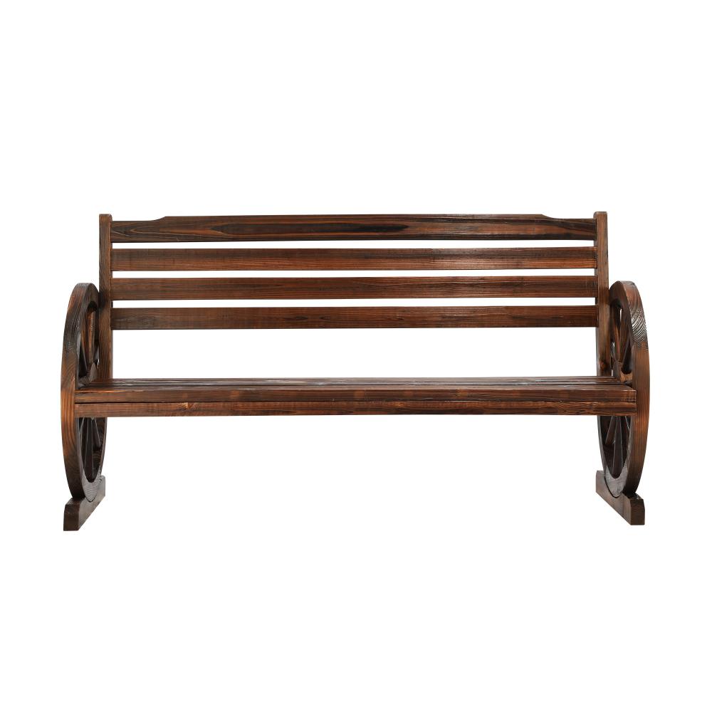Livsip Garden Bench 3 Seater Outdoor Furniture Wooden Wagon Chair Patio Lounge-Wagon Chair-PEROZ Accessories