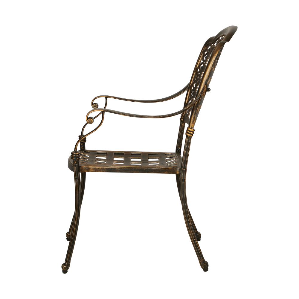 Livsip Outdoor Furniture Dining Chairs Cast Aluminium Garden Patio Chairs x2-Outdoor Dining Set-PEROZ Accessories