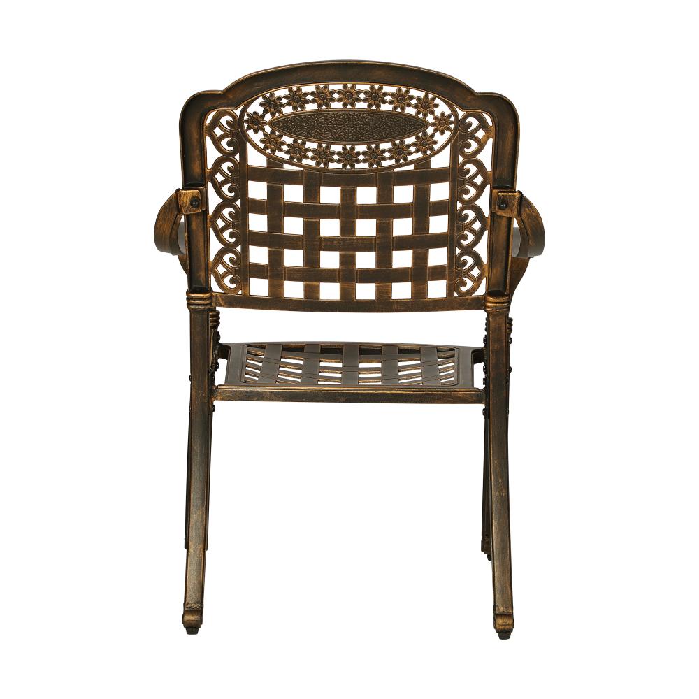 Livsip Outdoor Furniture Dining Chairs Cast Aluminium Garden Patio Chairs x2-Outdoor Dining Set-PEROZ Accessories