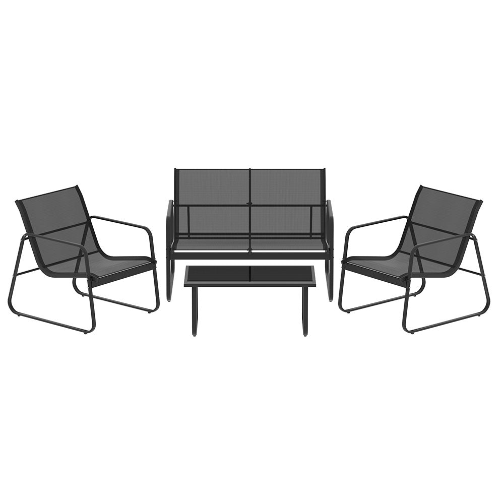 Gardeon Outdoor Lounge Setting Garden Patio Furniture Textilene Sofa Table Chair-Furniture &gt; Outdoor-PEROZ Accessories