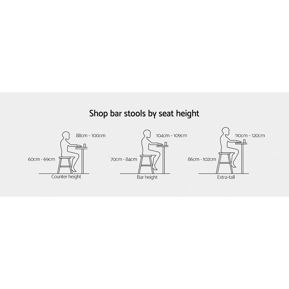 Gardeon 2-Piece Outdoor Bar Stools Wicker Dining Chair Bistro Patio Balcony-Furniture > Outdoor-PEROZ Accessories