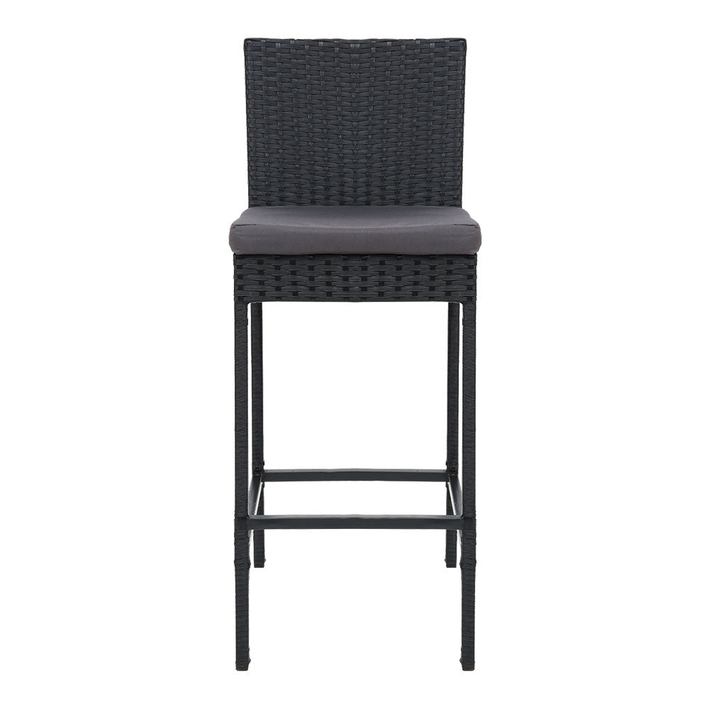 Gardeon Set of 2 Outdoor Bar Stools Dining Chairs Wicker Furniture-Furniture > Outdoor-PEROZ Accessories