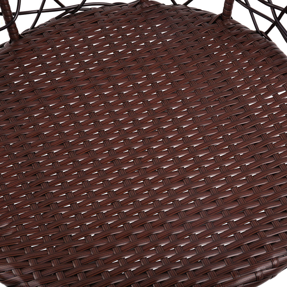Gardeon Outdoor Patio Chair and Table - Brown-Furniture > Outdoor-PEROZ Accessories