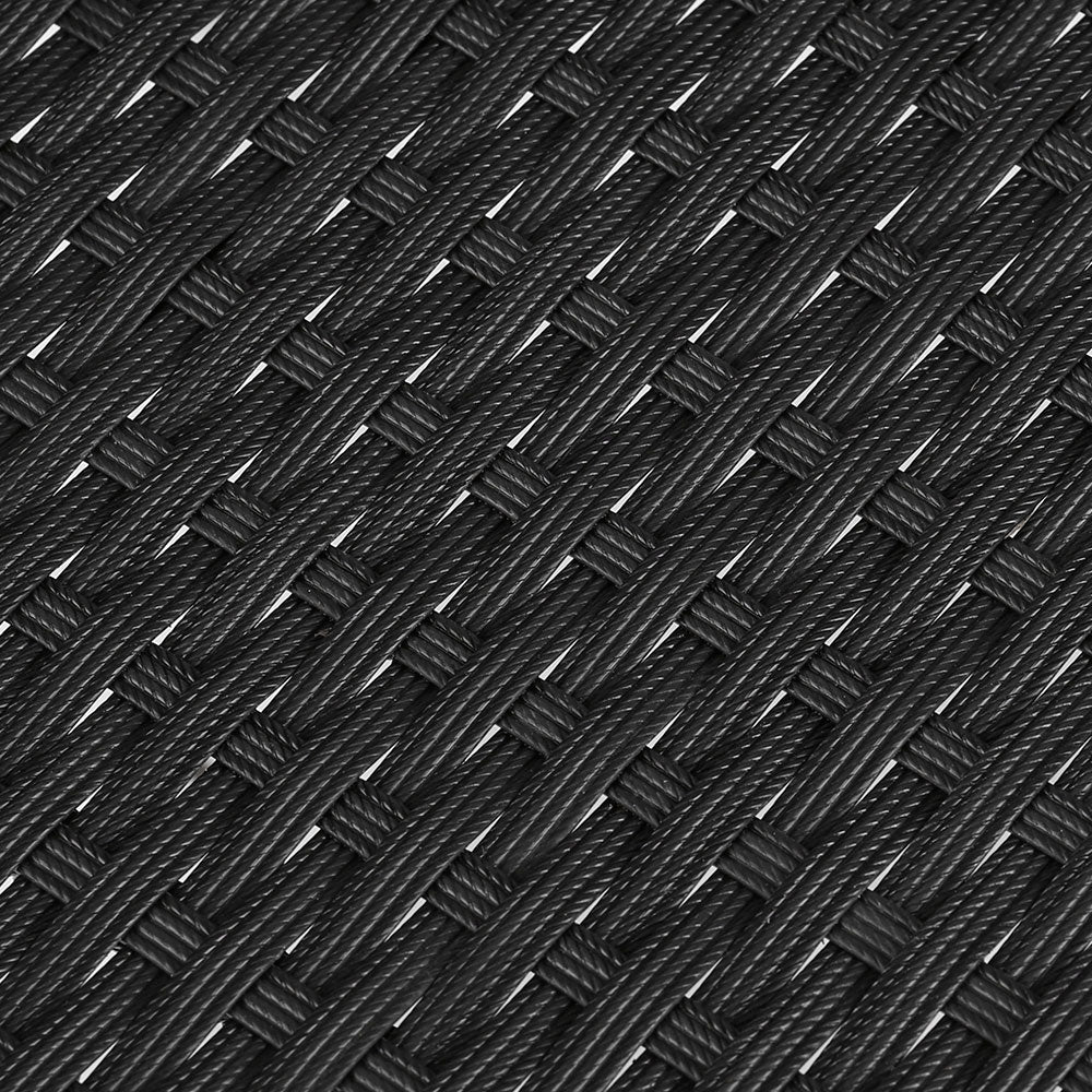 Outdoor Furniture Set of 2 Dining Chairs Wicker Garden Patio Cushion Black Gardeon-Furniture > Outdoor-PEROZ Accessories