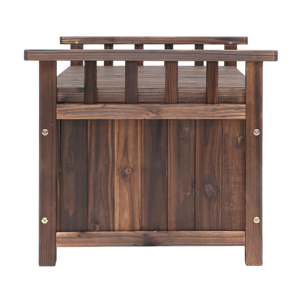 Gardeon Outdoor Storage Box Wooden Garden Bench Chest Toy Tool Sheds Furniture-Furniture > Outdoor-PEROZ Accessories