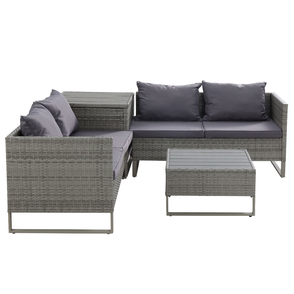 Gardeon Outdoor Sofa Furniture Garden Couch Lounge Set Patio Wicker Table Chairs-Furniture > Outdoor-PEROZ Accessories