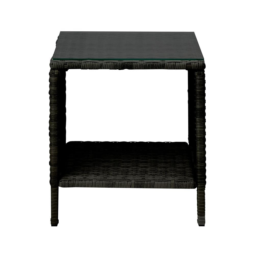 Livsip Garden Table Rattan Cafe Table Outdoor Garden Furniture Side Table-Outdoor Recliner-PEROZ Accessories