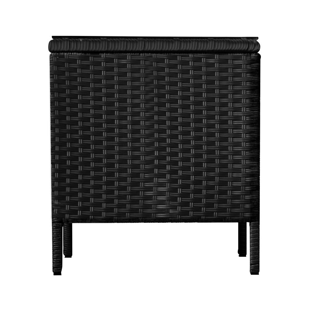 Livsip Garden Table Rattan Cafe Table Outdoor Garden Furniture Side Table-Outdoor Recliner-PEROZ Accessories