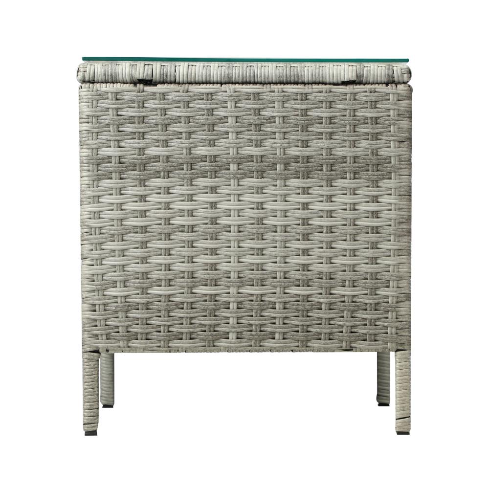 Livsip Rattan Side Table Outdoor Furniture Coffee Patio Desk Indoor Garden Decor-Outdoor Recliner-PEROZ Accessories