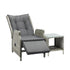 Shop Livsip Outoodr Recliner Chair Sun Lounge & Table Set utdoor Furniture Patio Sofa  | PEROZ Australia