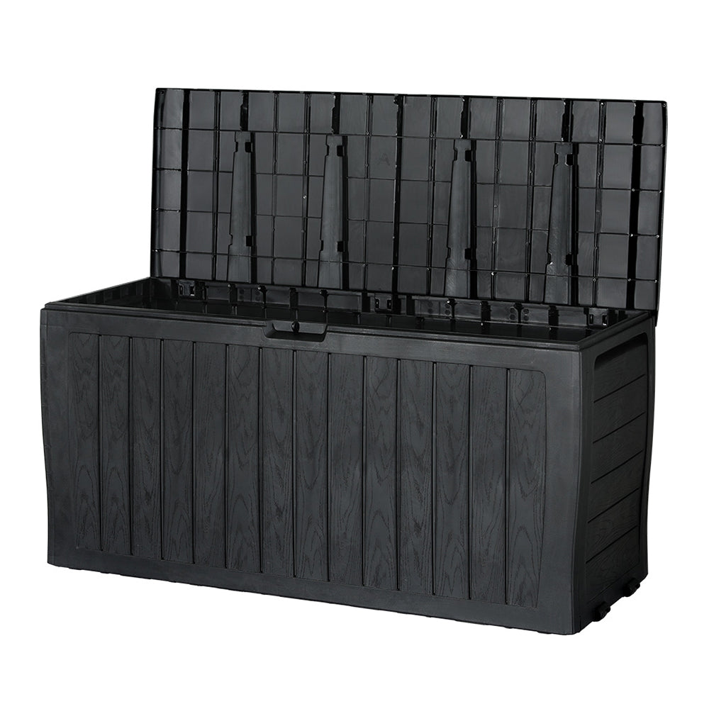 Gardeon Outdoor Storage Box 220L Lockable Garden Deck Toy Shed Tool Organiser-Home &amp; Garden &gt; Storage-PEROZ Accessories