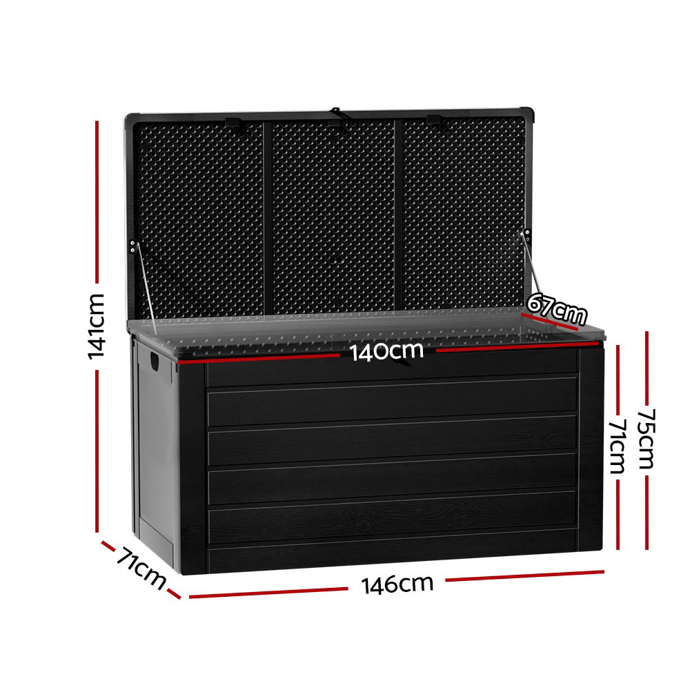 Gardeon Outdoor Storage Box 680L Sheds Container Indoor Garden Bench Tool Chest-Home & Garden > Storage-PEROZ Accessories