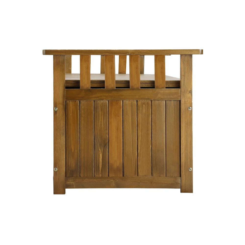 Livsip Outdoor Storage Box Garden Bench Wooden Container Chest Toy Cabinet XL-Wooden Storage Bench-PEROZ Accessories