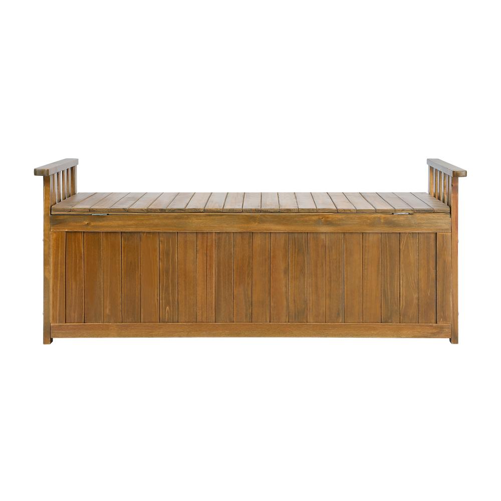 Livsip Outdoor Storage Box Garden Bench Wooden Container Chest Toy Cabinet XL-Wooden Storage Bench-PEROZ Accessories