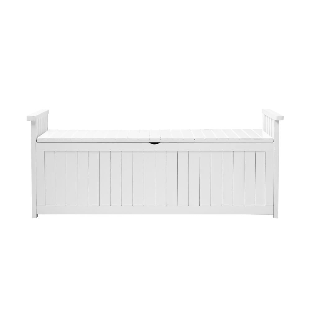 Livsip Outdoor Storage Box Garden Bench Wooden Cabinet Container Chest Toy Tool-Wooden Storage Bench-PEROZ Accessories
