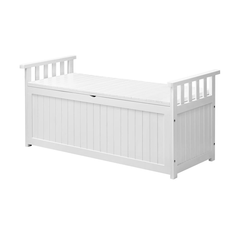 Livsip Outdoor Storage Box Garden Bench Wooden Cabinet Container Chest Toy Tool-Wooden Storage Bench-PEROZ Accessories