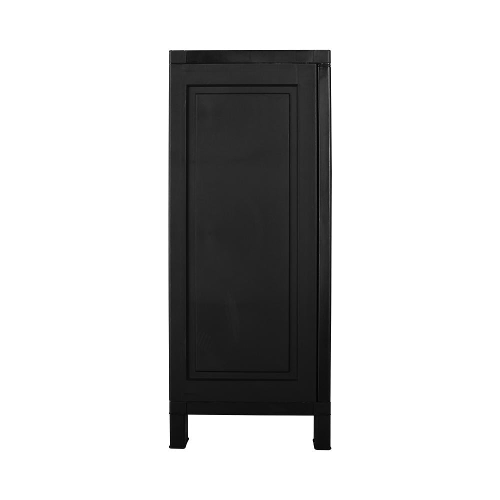Livsip Outdoor Storage Cabinet Box Garden Garage Cupboard Adjustable Lockable Black-Outdoor Storage Cabinet-PEROZ Accessories