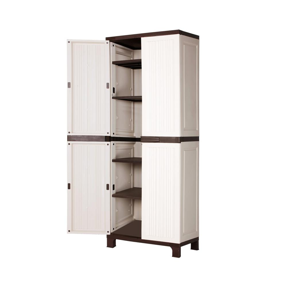 Livsip Outdoor Storage Cabinet Box Garage Garden Cupboard Adjustable Lockable-Outdoor Storage Cabinet-PEROZ Accessories