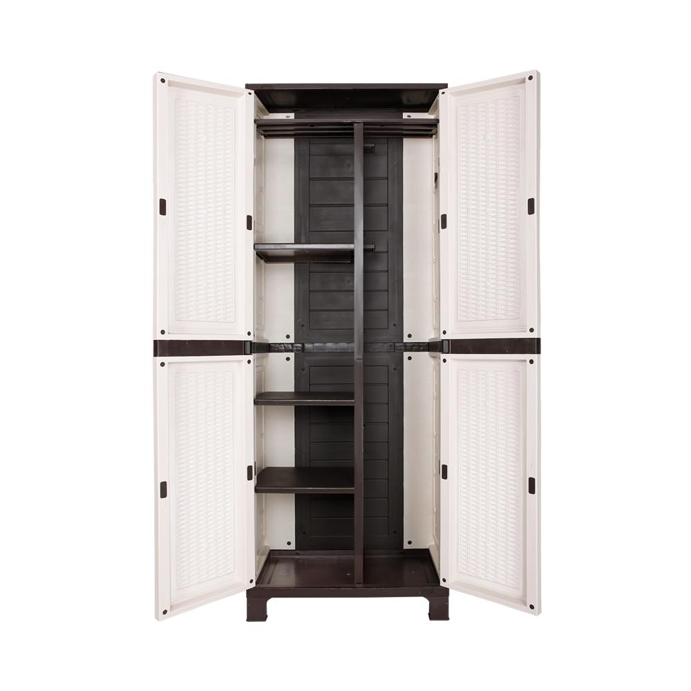 Livsip Outdoor Storage Cabinet Box Garage Cupboard Garden Adjustable Lockable-Outdoor Storage Cabinet-PEROZ Accessories