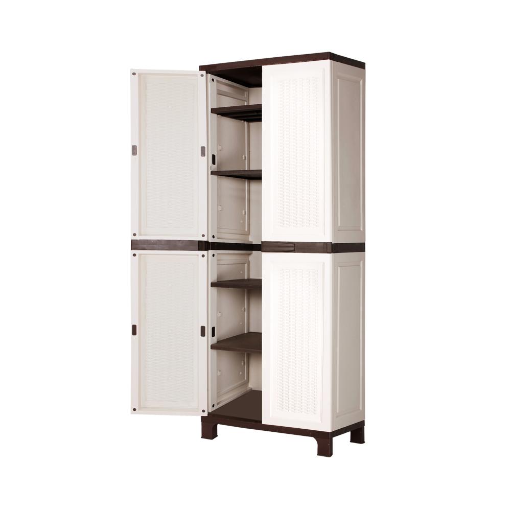 Livsip Outdoor Storage Cabinet Box Garage Cupboard Garden Adjustable Lockable-Outdoor Storage Cabinet-PEROZ Accessories