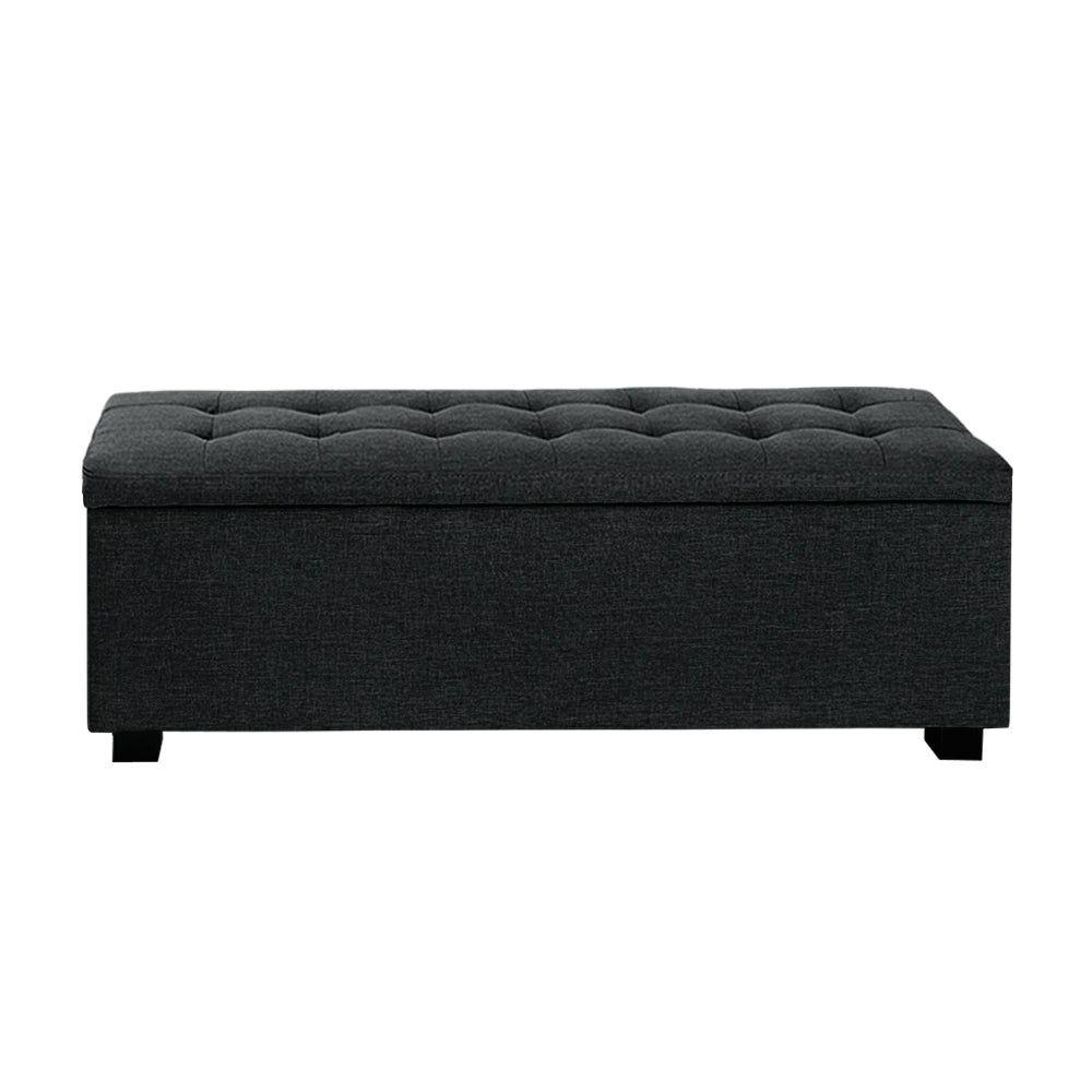 Premium Storage Ottoman - Charcoal-Furniture > Bedroom-PEROZ Accessories