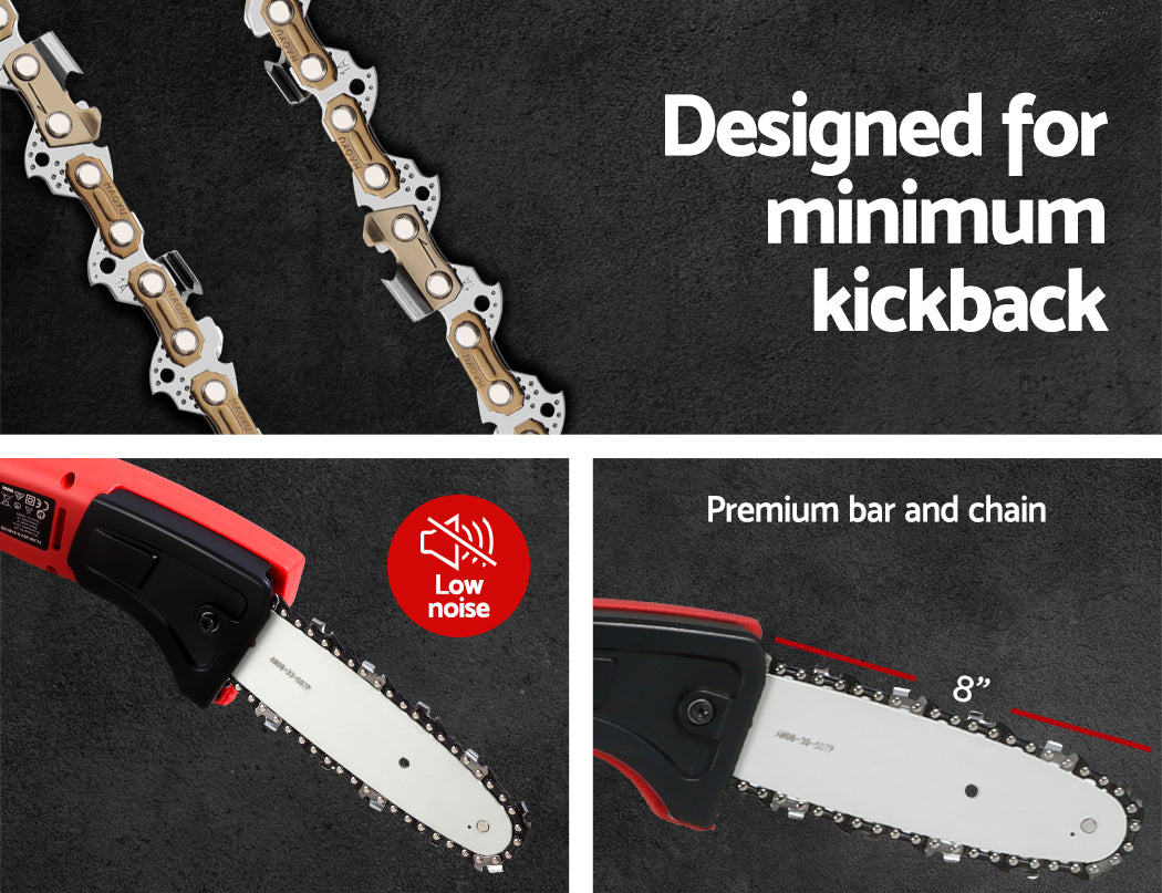 Giantz Cordless Pole Chainsaw Electric Saw 20V Lithium-Ion Tool Battery Pruner-Tools > Industrial Tools-PEROZ Accessories