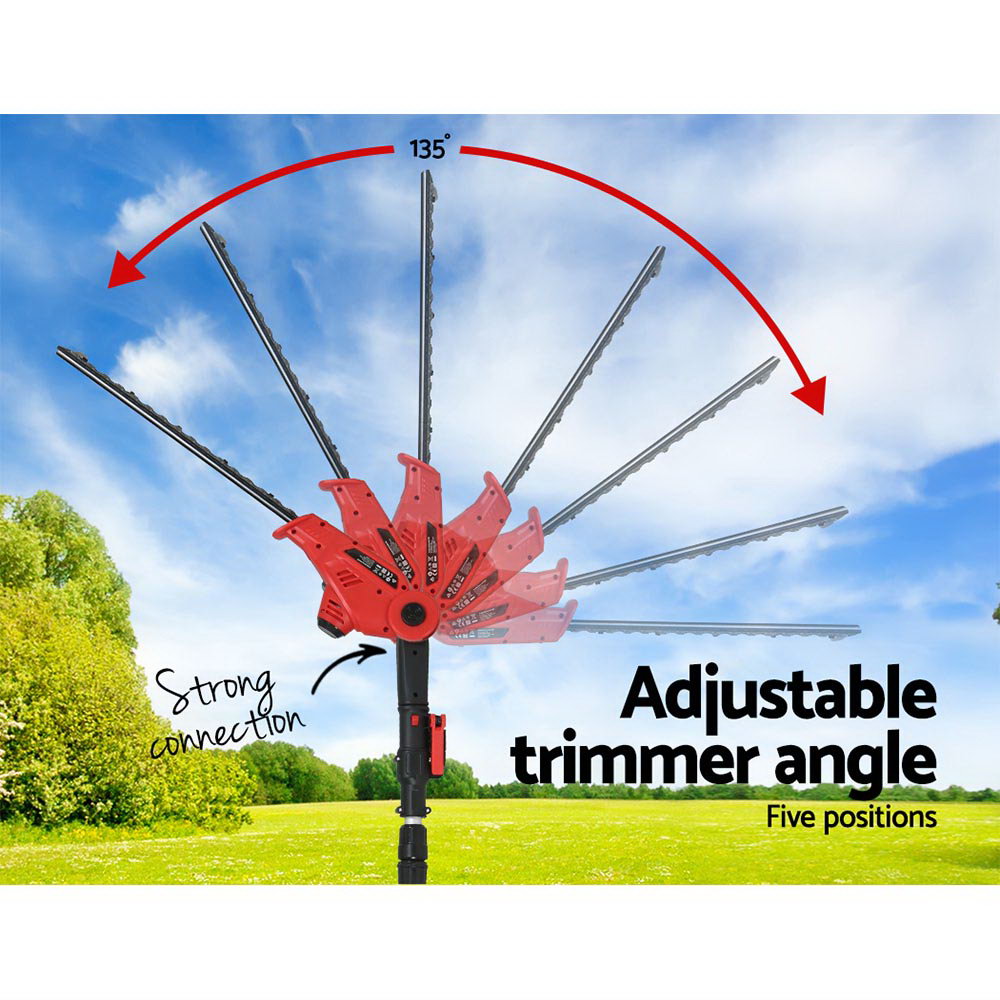 Giantz Cordless Pole Chainsaw Hedge Trimmer Saw 20V Electric Lithium Battery-Tools > Industrial Tools-PEROZ Accessories