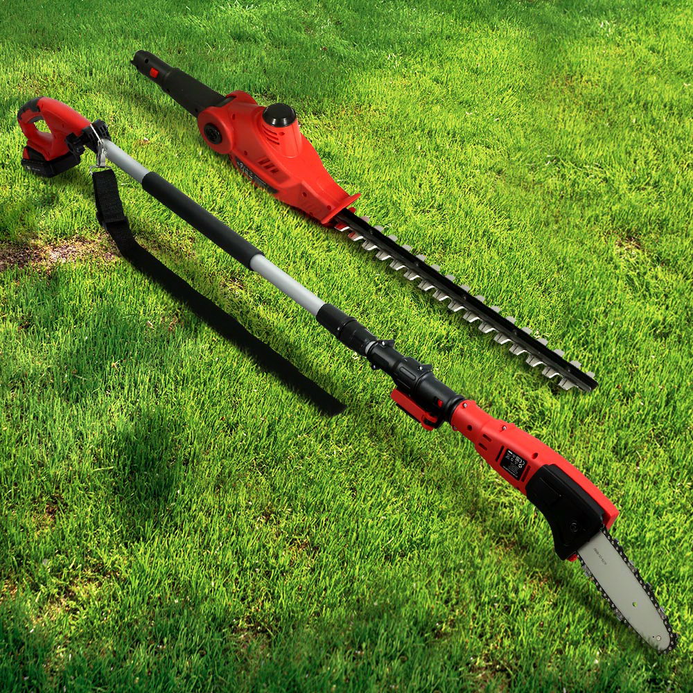 Giantz Cordless Pole Chainsaw Hedge Trimmer Saw 20V Electric Lithium Battery-Tools > Industrial Tools-PEROZ Accessories