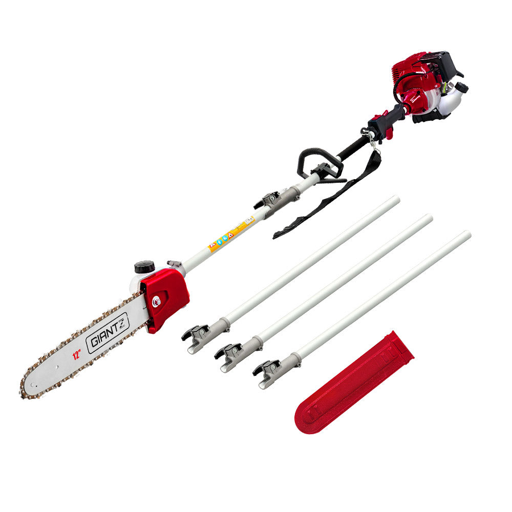 Giantz 4 Stroke Pole Chainsaw Petrol Chain Saw Brush Cutter Brushcutter Tree-Tools > Power Tools-PEROZ Accessories