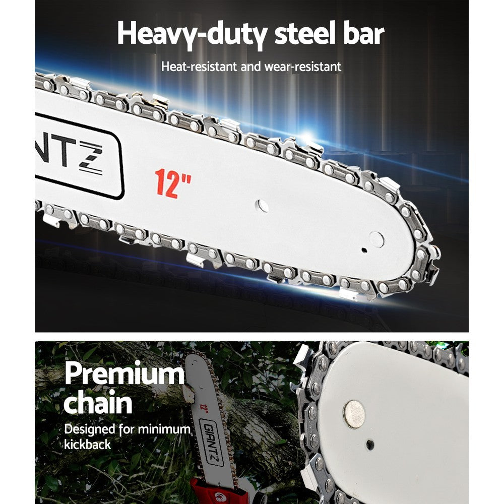 Giantz 4 Stroke Pole Chainsaw Petrol Chain Saw Brush Cutter Brushcutter Tree-Tools > Power Tools-PEROZ Accessories