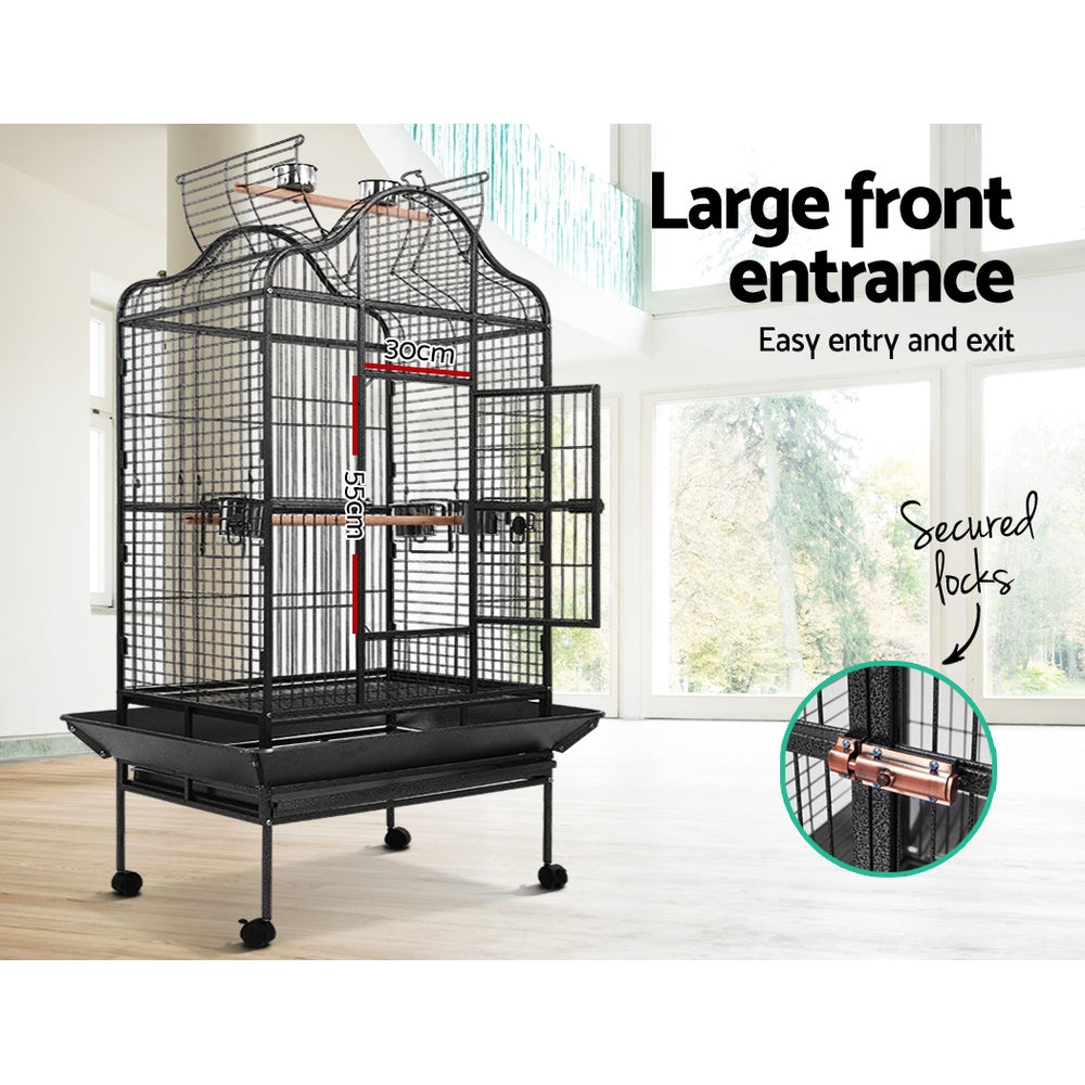 i.Pet Bird Cage Pet Cages Aviary 168CM Large Travel Stand Budgie Parrot Toys-Pet Care > Bird-PEROZ Accessories