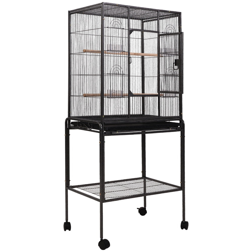 i.Pet Bird Cage Pet Cages Aviary 144CM Large Travel Stand Budgie Parrot Toys-Pet Care > Bird-PEROZ Accessories
