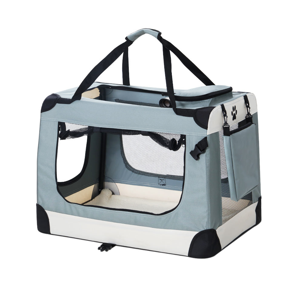 i.Pet Pet Carrier Large Soft Crate Dog Cat Travel Portable Cage Kennel Foldable-Pet Care > Dog Supplies-PEROZ Accessories