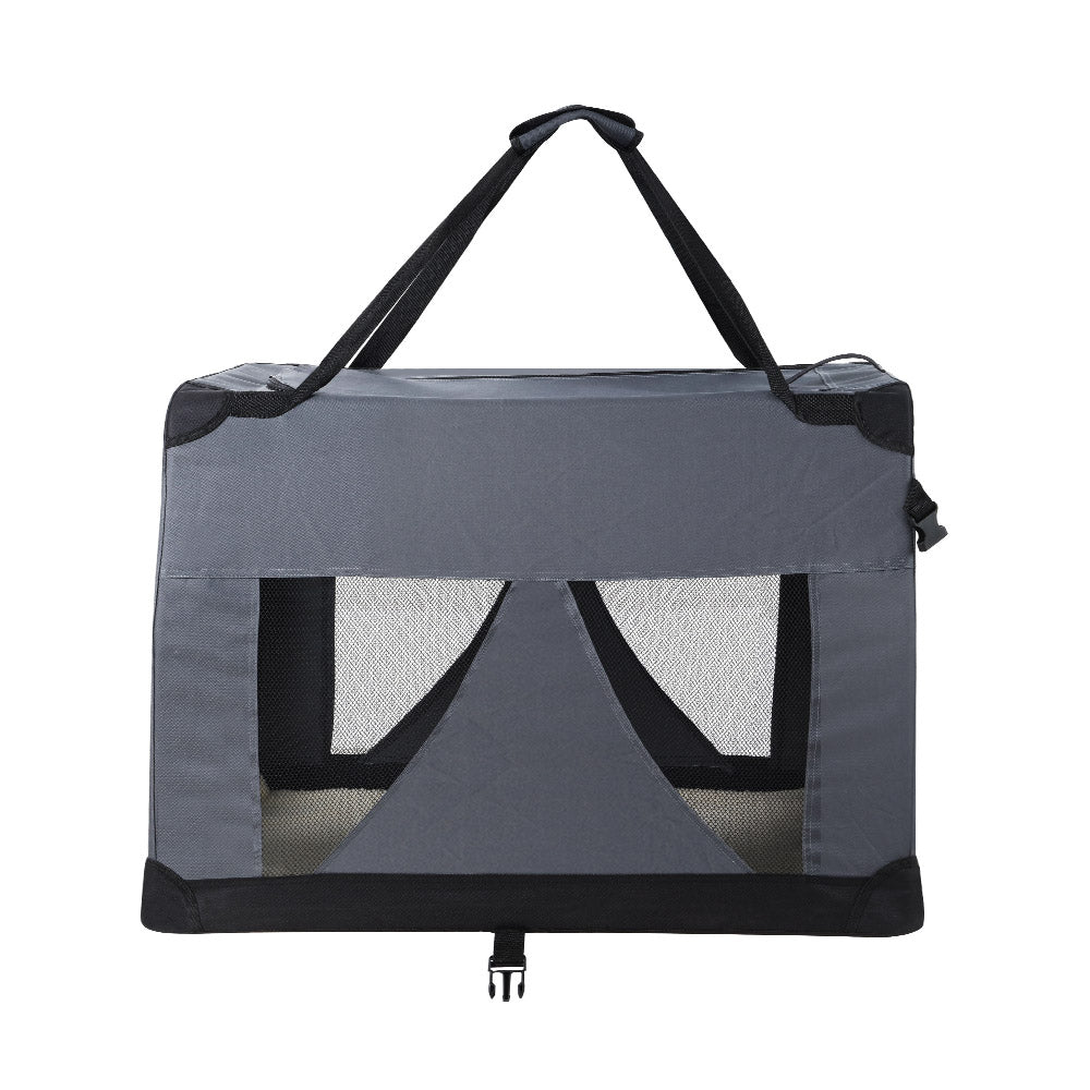 i.Pet Pet Carrier Soft Crate Dog Cat Travel Portable Cage Kennel Foldable Car M-Pet Care > Dog Supplies-PEROZ Accessories